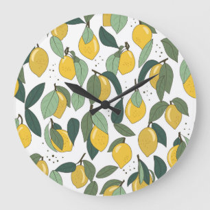 Lemon Tropical: Helder  Naadloos Grote Klok