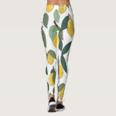 Lemon Tropical: Helder Naadloos Leggings (Achterkant)