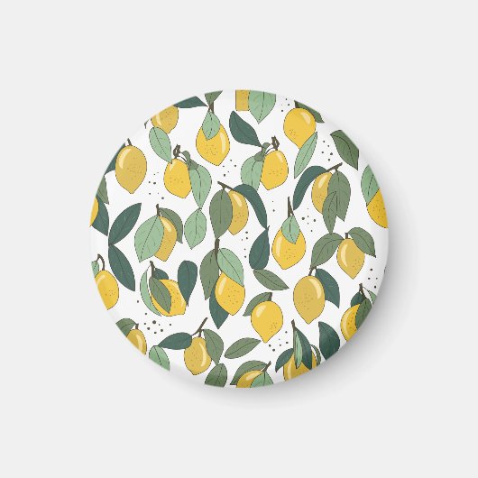 Lemon Tropical: Helder Naadloos Magneet (Voorkant)