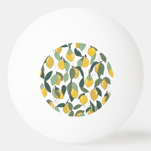 Lemon Tropical: Helder Naadloos Pingpongbal (Voorkant)