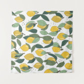 Lemon Tropical: Helder Naadloos Wandkleed (Voorkant (horizontaal))