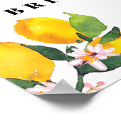 Lemon Tropical Welcome Vrijgezellenfeest Poster (Hoek)