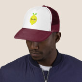 Lemon Trucker Hat Pet (In situ)
