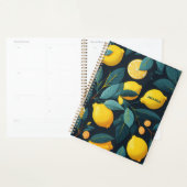 Lemon tuinpatroon. Gele tropische citrusvruchten Planner (Display)