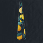 Lemon tuinpatroon. Gele tropische citrusvruchten Stropdas<br><div class="desc">Gele citroencitruspatroon stropdas.</div>