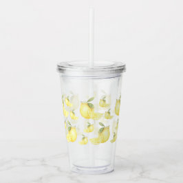 Lemon Tumbler Acryl Drinkbeker