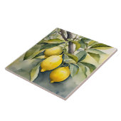 Lemon Tuscany Mediterranean Watercolor Design Tegeltje (Zijkant)