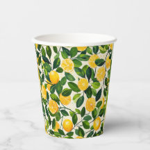 "Lemon Twist Papieren bekers"