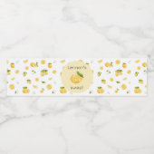 Lemon Two Sweet 2e verjaardag Waterfles Etiket (Enkel label)