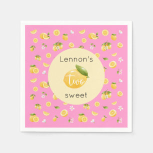 Lemon Two Sweet 2e verjaardagsfeestje Servet