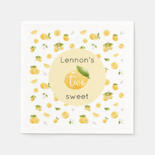 Lemon Two Sweet 2e verjaardagsfeestje Servet