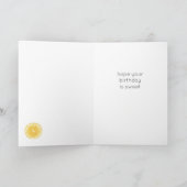 Lemon Two Sweet Happy Birthday Kaart (Binnen)