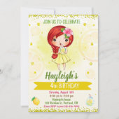 Lemon-uitnodiging Citrus Kaart (Voorkant)