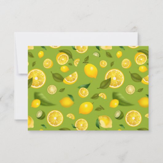 Lemon Variety 8 RSVP Kaartje (Voorkant)