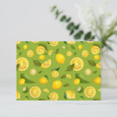 Lemon Variety 8 RSVP Kaartje (Staand voorkant)