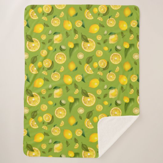 Lemon Variety 8 Sherpa Deken (Voorkant)