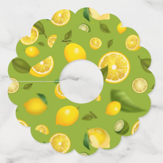 Lemon Variety 8 Wijnglaslabel (Achterkant)