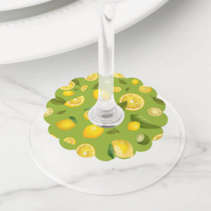 Lemon Variety 8 Wijnglaslabel