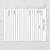 Lemon Verbena Materia Medica Herbal Flash Kaart (Achterkant)