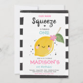 Lemon Verjaardag Uitnodiging Onze Belangrijkste Sq (Voorkant)