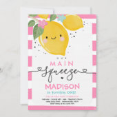 Lemon Verjaardag Uitnodiging Onze Belangrijkste Sq (Voorkant)