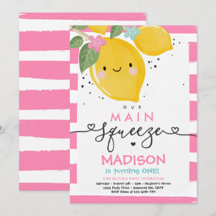 Lemon Verjaardag Uitnodiging Onze Belangrijkste Sq