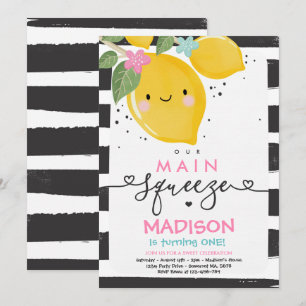 Lemon Verjaardag Uitnodiging Onze Belangrijkste Sq