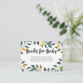 Lemon verlaat Baby shower Invoerkaart Informatiekaartje (Staand voorkant)