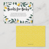 Lemon verlaat Baby shower Invoerkaart Informatiekaartje (Voorkant / Achterkant)