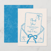 Lemon verlovingsfeest voor bruiloft bedankkaarten kaart (Voorkant / Achterkant)