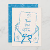 Lemon verlovingsfeest voor bruiloft Dank u Kaart (Voorkant / Achterkant)