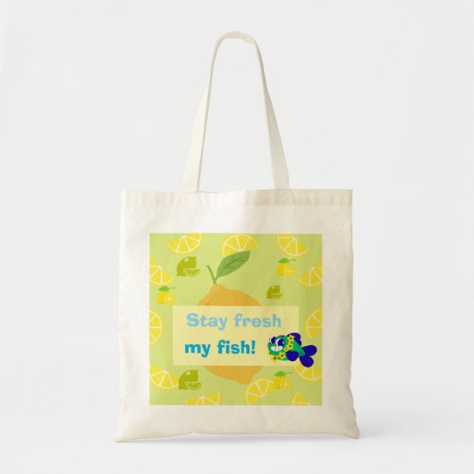 Lemon Vibes Tote Bag (Voorkant)