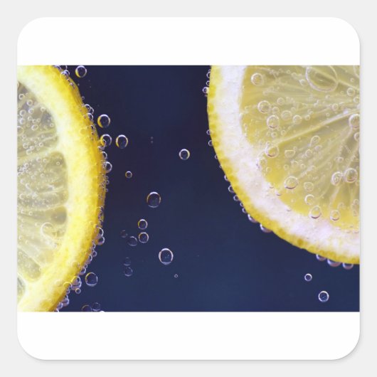 Lemon Vierkante Sticker (Voorkant)