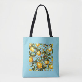 Lemon & Vine Scroll Canvas tas