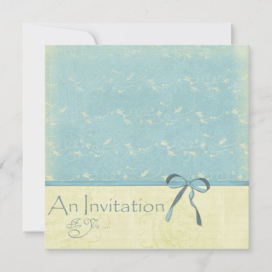 Lemon Vines, vers op Robin's Egg Blue Kaart (Voorkant)