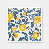 Lemon Vintage Retro Victorian Pattern Servet (Voorkant)