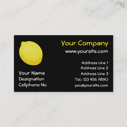 Lemon Visitekaartje (Voorkant)