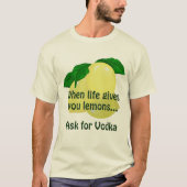 Lemon Vodka Funny Yellow T-shirt (Voorkant)