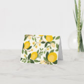 Lemon vond haar hoofdknijper Bruidsuitnodiging Bedankkaart (Achterkant)