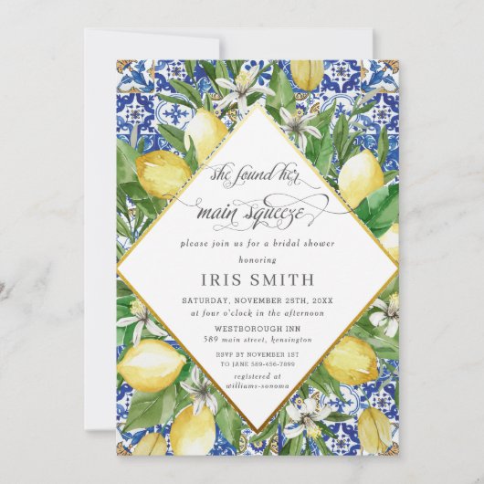 Lemon vond haar Vrijgezellenfeest op het plein Kaart (Voorkant)