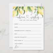 Lemon Vrijgezellenfeest Advice en wenst Kaarten (Voorkant)