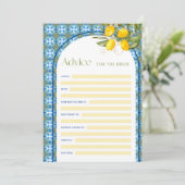 Lemon Vrijgezellenfeest advies voor de bruid Kaart (Staand voorkant)