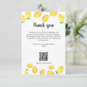 Lemon Vrijgezellenfeest Bedankt Aangepaste QR-code (Staand voorkant)