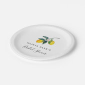 Lemon Vrijgezellenfeest Bord, tropisch Papieren Bordje (Gekanteld)