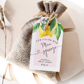 Lemon vrijgezellenfeest dank u label cadeaulabel