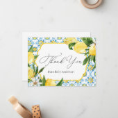  Lemon Vrijgezellenfeest Dank u, Noteer Kaart Notitiekaartje (Voorkant / Achterkant in situ)