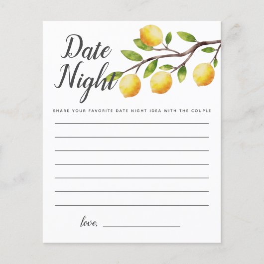 Lemon Vrijgezellenfeest Date Night Ideeën (Voorkant)