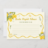 Lemon Vrijgezellenfeest Datum Night Ideeën Kaarten (Voorkant)