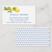 Lemon Vrijgezellenfeest Display Shower Informatiekaartje (Voorkant / Achterkant)