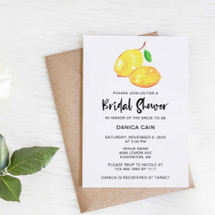 Lemon Vrijgezellenfeest Elegant minimalist eenvoud Kaart